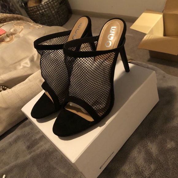 mesh mule heels